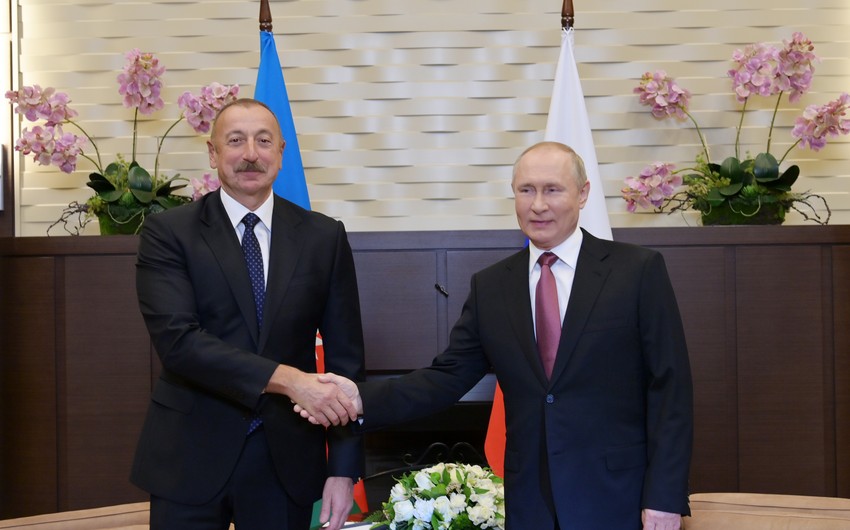 Vladimir Putin Azərbaycan Prezidentinin liderlik xüsusiyyətlərini yüksək qiymətləndirib 