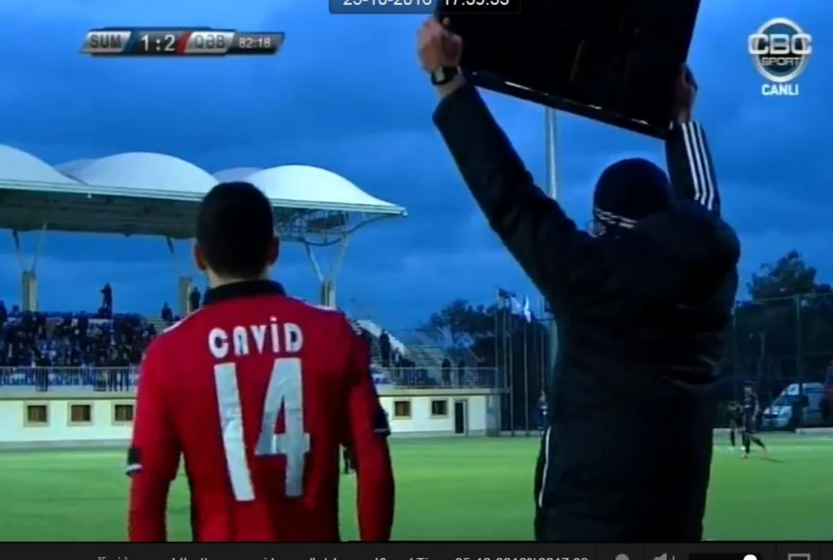 Cavid Hüseynov Qəbələdə bu mövsüm ilk oyununa çıxıb