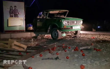 Göyçayda yol qəzası nəticəsində 1 nəfər ölüb, 3-ü yaralanıb - FOTO - YENİLƏNİB