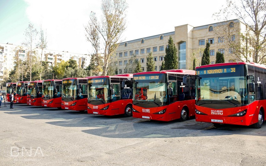 Bu gündən Bakıda 38 nömrəli müntəzəm marşrut üzrə istismarda olan avtobusların bir qismi yenilənəcək