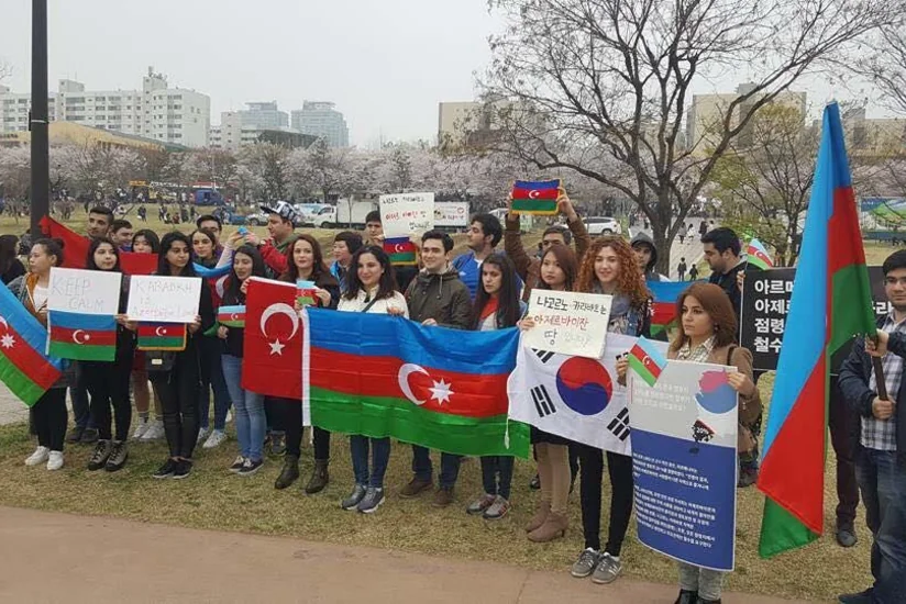 ​Koreyadakı azərbaycanlılar Ermənistanın təxribatına etiraz edib