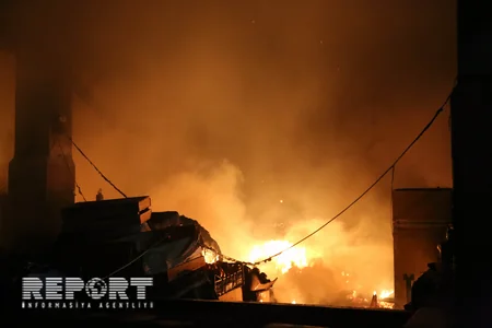 Təzə bazarda yanğın baş verib - FOTO - VİDEO