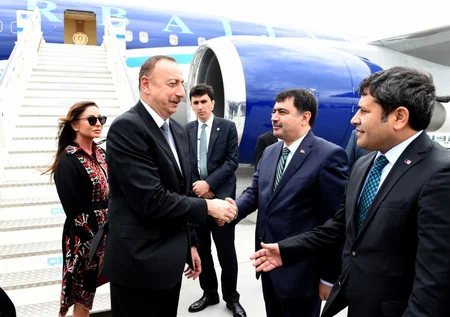 President Ilham Aliyev arrives in Turkey for a working visit - PHOTO