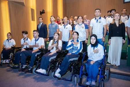 Dünya və Avropa çempionatlarına yola düşəcək paralimpiyaçılarla görüş keçirilib