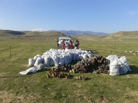 Xızıda 723 ədəd partlamamış hərbi sursat aşkar edilib