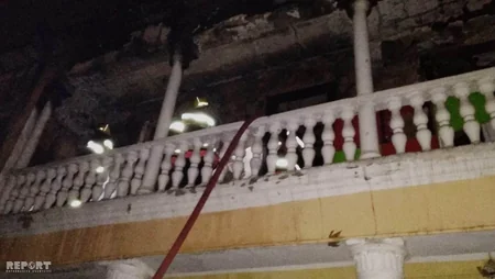 Qazaxda uşaq bağçasında yanğın olub, xəsarət alan var - FOTO