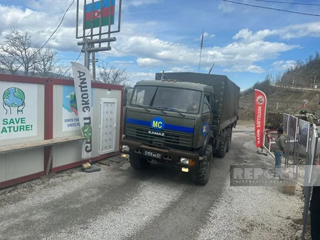Xankəndi-Laçın yolunda sülhməramlıların 90 avtomobili maneəsiz keçib - YENİLƏNİB-9
