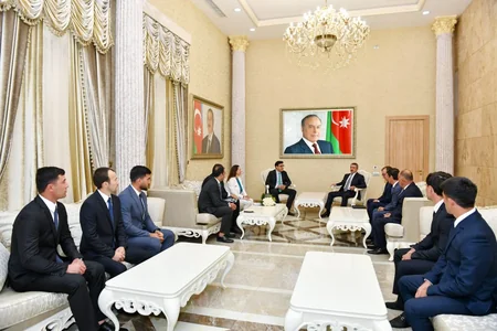 Avropa çempionatında gümüş medal qazanan Azərbaycan millisi təltif edilib