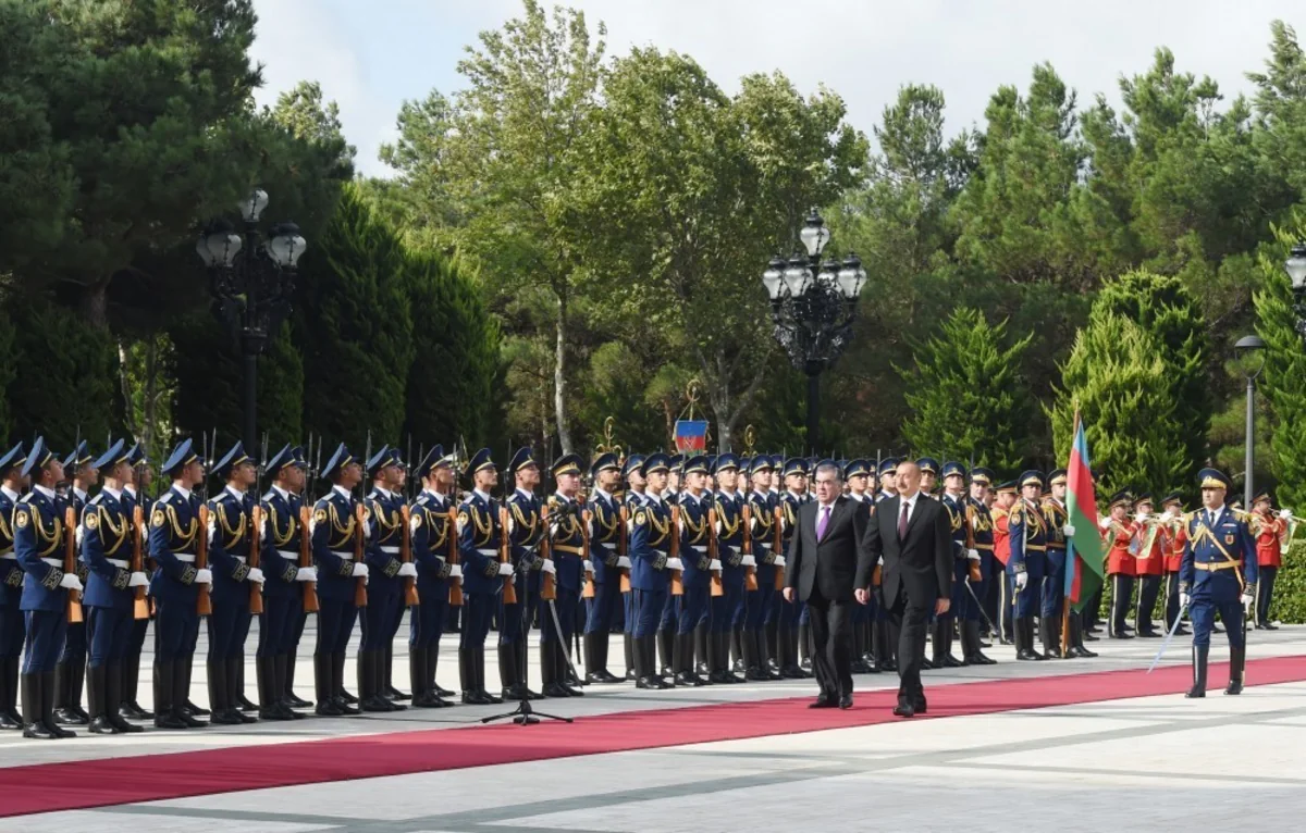 Official welcome ceremony was held for President of Tajikistan Emomali Rahmon
