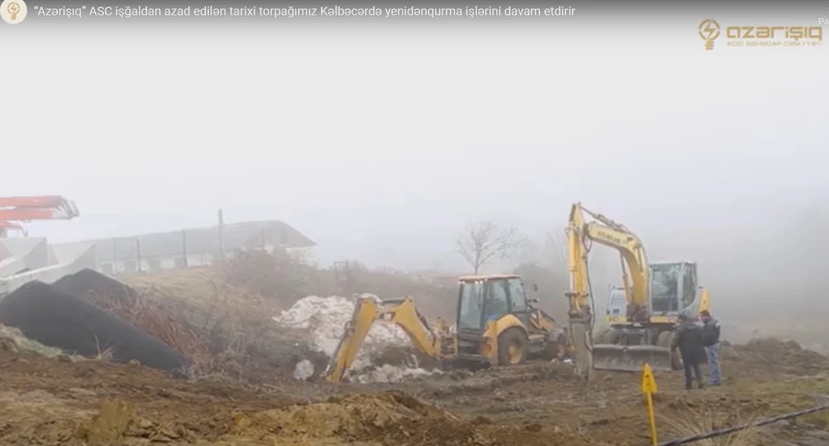 “Azərişıq” işğaldan azad edilən Kəlbəcərdə köhnə xətləri yenisi ilə əvəzləyir