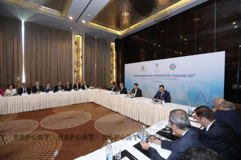 Tibb biznesinin perspektiv imkanları ilə bağlı ictimai müzakirələr aparılıb