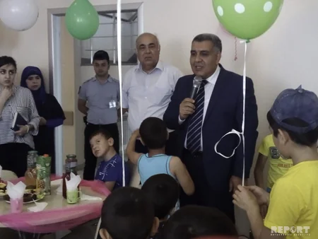 Mingəçevirin tibb işçiləri Uşaq Nevroloji Sanatoriyasında uşaqlar üçün bayram şənliyi keçirib