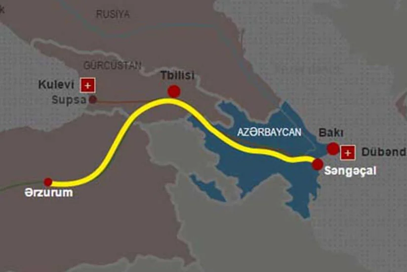 Bakı-Tbilisi-Ərzurum kəməri ilə təbii qaz nəqli 11% artıb