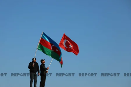 Жители Бардинского района отмечают победу Азербайджанской армии