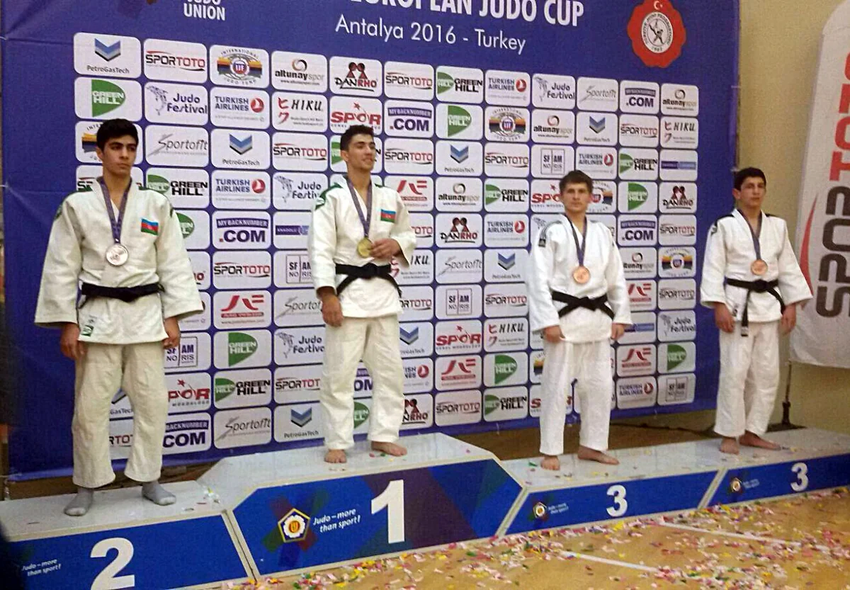 Azərbaycan cüdoçuları Antalyada 8 medal qazanıblar