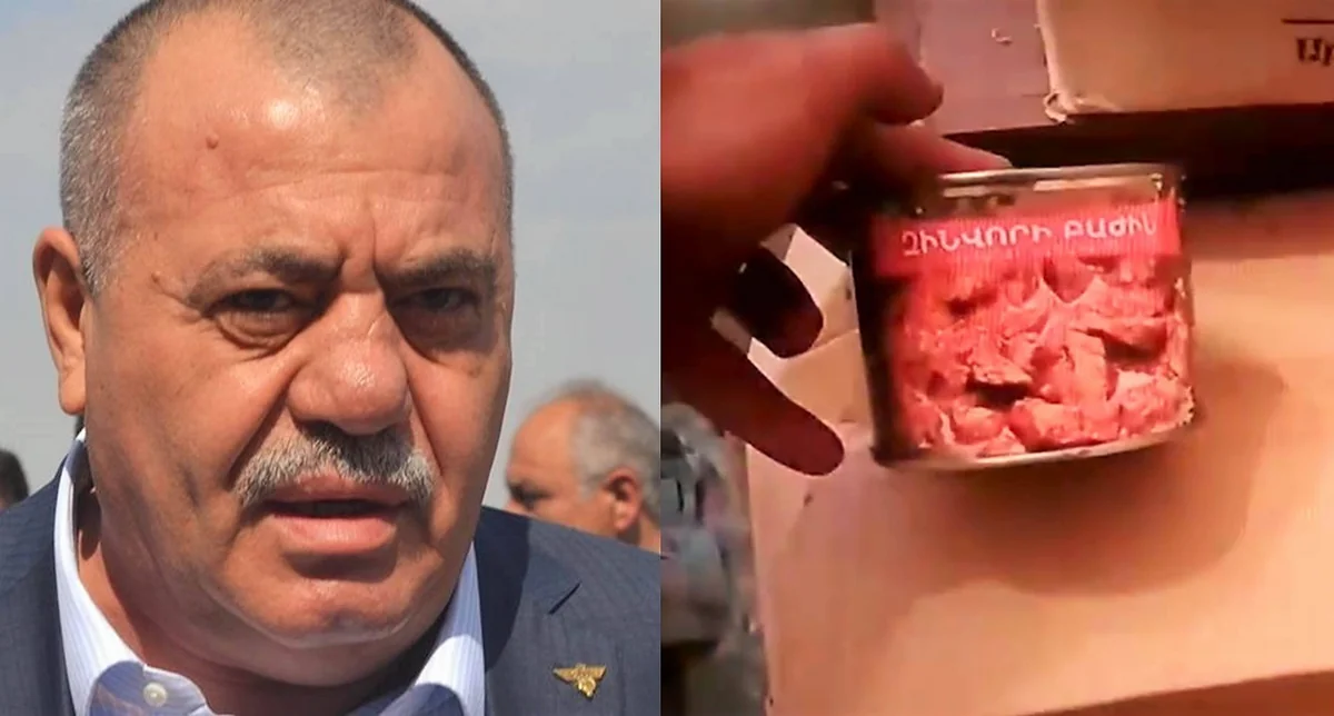 Ermənistan ordusunda acınacaqlı durum - müdafiə nazirinin müavini ət konservi oğurlayırmış - ŞƏRH