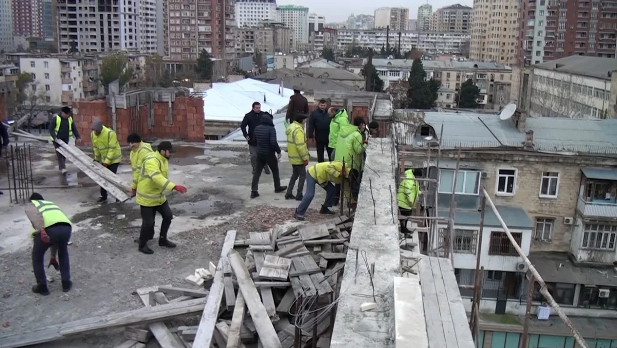 Bakıda qanunsuz inşa olunan obyektlər sökülüb