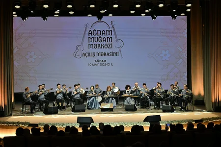 İlham Əliyev və Mehriban Əliyeva Ağdam Muğam Mərkəzinin açılışında iştirak ediblər - YENİLƏNİB-3