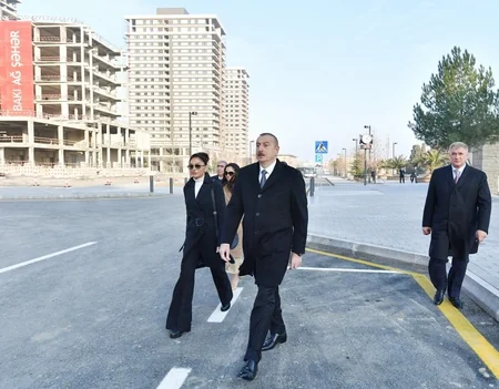 Prezident İlham Əliyev Bakı Ağ Şəhərdə mərkəzi bulvar küçəsinin açılışında iştirak edib - YENİLƏNİB-2