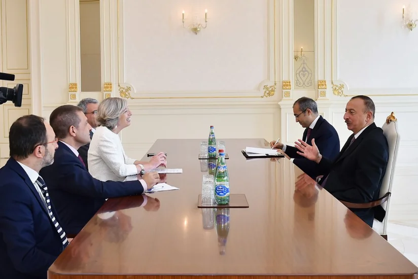 Президент Ильхам Алиев принял министра образования Италии