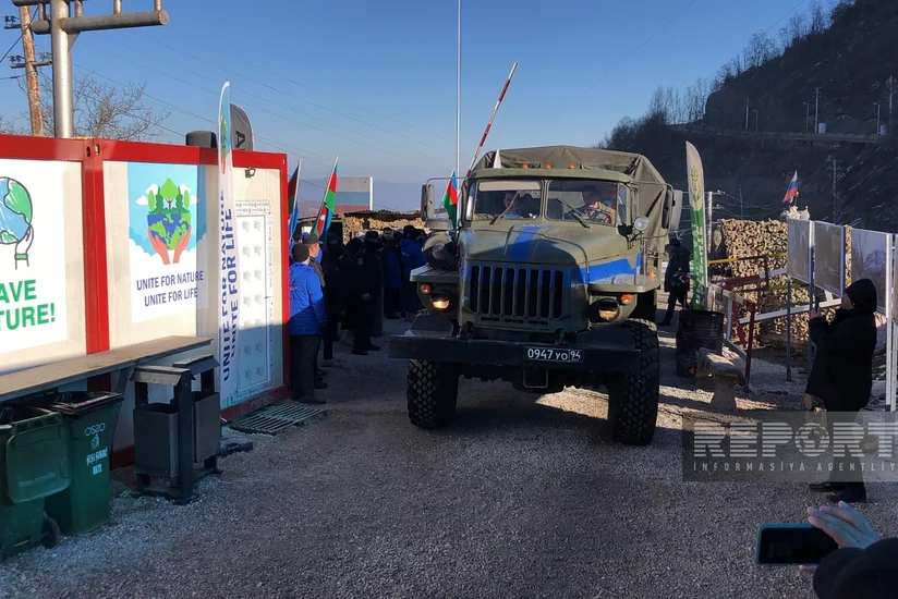 Total of 54 vehicles of peacekeepers unimpededly use Khankandi-Lachin road - UPDATED