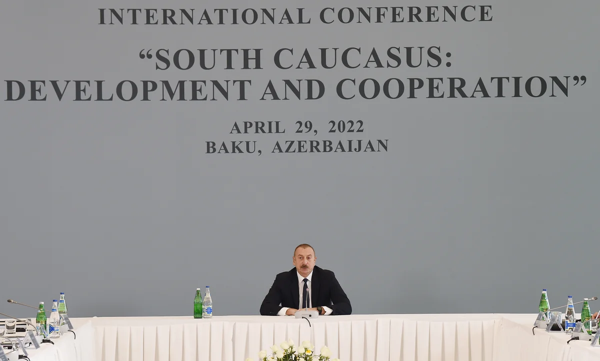 Bakıda “Cənubi Qafqaz: İnkişaf və əməkdaşlıq” mövzusunda beynəlxalq konfrans keçirilib, Prezident tədbirdə iştirak edib