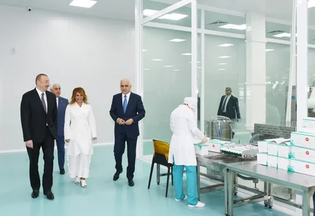 Prezident İlham Əliyev Pirallahı Sənaye Parkında şpris istehsalı zavodunun açılışında iştirak edib - ƏLAVƏ OLUNUB