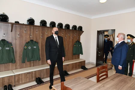 İlham Əliyev Əlahiddə Ümumqoşun Ordunun hərbi aerodromunun açılışında iştirak edib - YENİLƏNİB