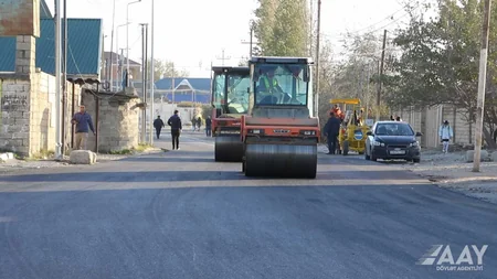 AAYDA: Sarayda Mikayıl Müşfiq küçəsinin əsaslı təmiri yekunlaşmaq üzrədir