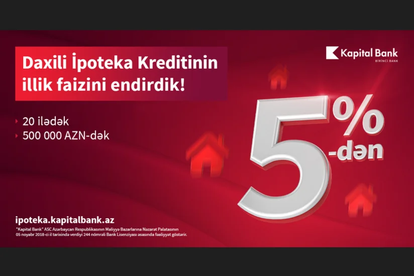 Yeni ildə arzuladığınız evi “Kapital Bank”la alın!