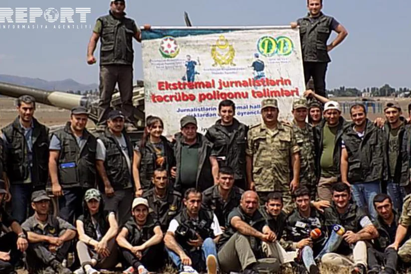 Azərbaycan jurnalistləri üçün təcrübə poliqonu təlimləri keçirilib - FOTO - VİDEO
