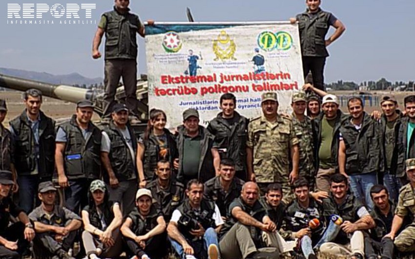 Azərbaycan jurnalistləri üçün təcrübə poliqonu təlimləri keçirilib - FOTO - VİDEO