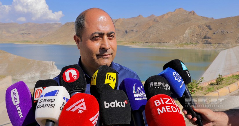 Meliorasiya rəsmisi: Heydər Əliyev Su Anbarına suyun daxil olması demək olar ki, dayanıb