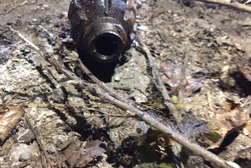 Bərdədə F-1 əl qumbarası aşkarlanıb - FOTO