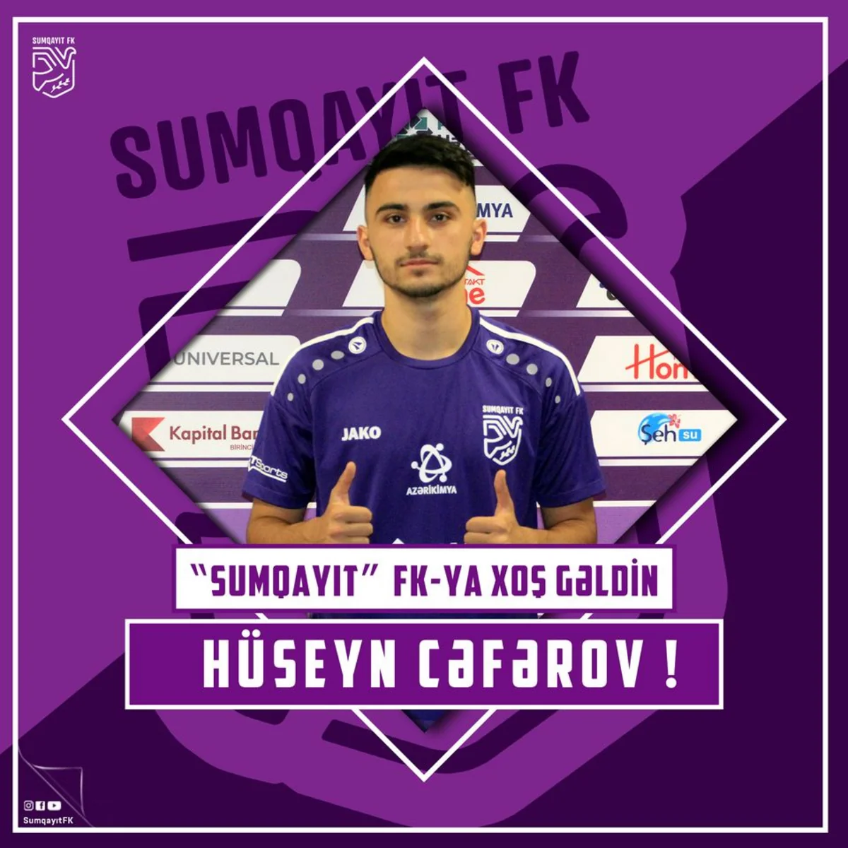 Sumqayıt 19 yaşlı futbolçu transfer etdi