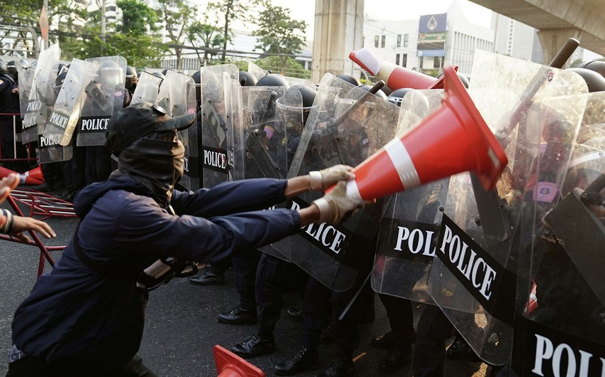 Several civilians dead after Myanmar security forces ram car into protesters