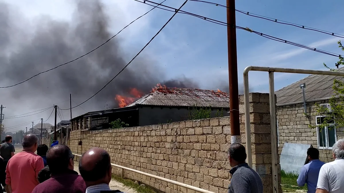 Maştağadakı yanğın söndürüldü - VİDEO - YENİLƏNİB