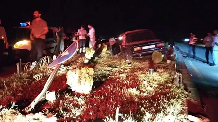 На юге Азербайджана столкнулись два автомобиля, есть пострадавшие - ФОТО