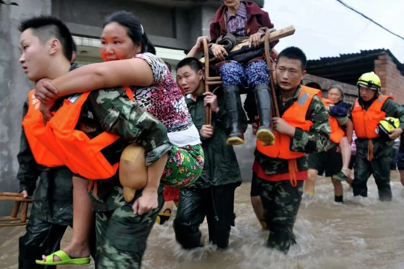 Çində daşqınlar nəticəsində ölənlərin sayı artıb