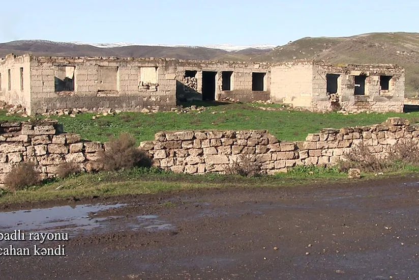 Qubadlı rayonunun Xocahan kəndindən videogörüntülər