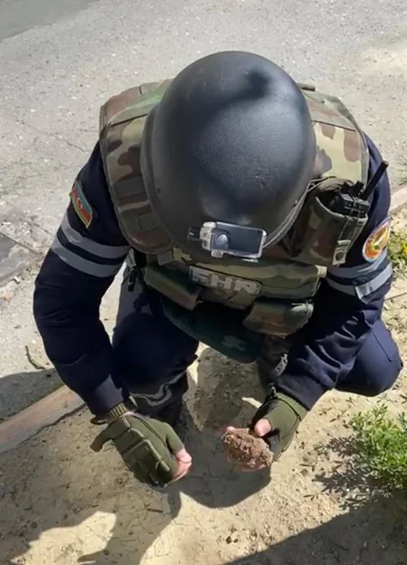 Yasamalda hərbi sursat aşkarlanıb