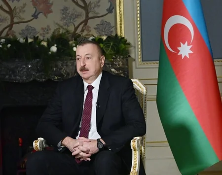President Ilham Aliyev interviewed by Rossiya-24 TV channel