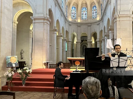 Parisdə Heydər Əliyevin anadan olmasının 100 illiyinə həsr olunmuş konsert keçirilib