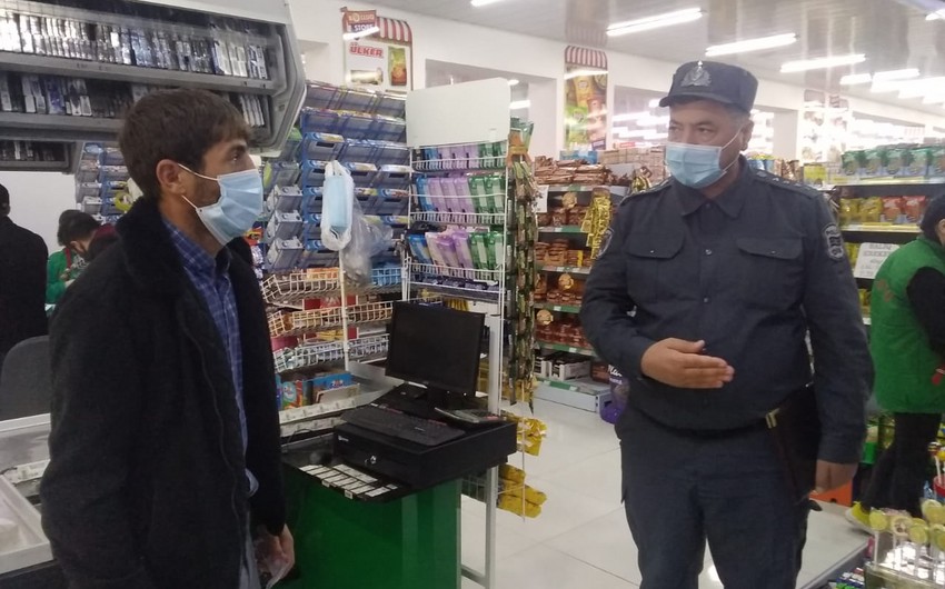 В Исмаиллы полиция контролирует соблюдение правил карантина