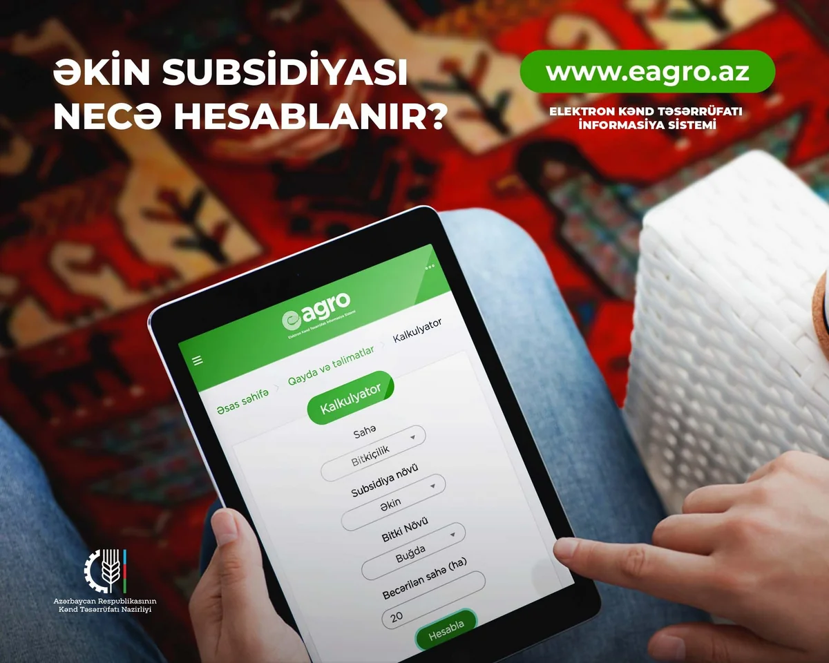 Əkin subsidiyasının məbləğinin müəyyənləşdirilməsi proseduru açıqlanıb