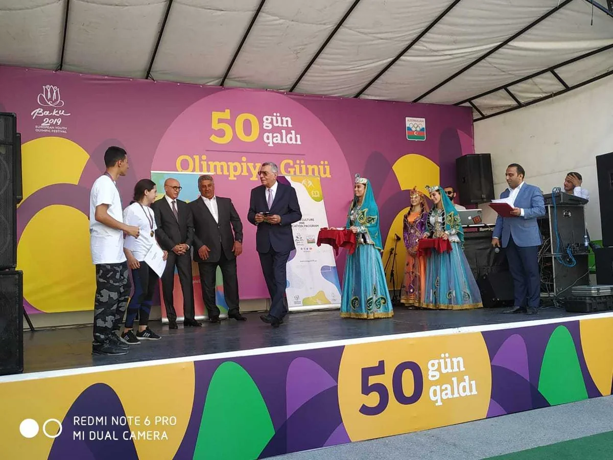 XV Avropa Gənclər Yay Olimpiya Festivalı ilə əlaqədar tədbir keçirilib