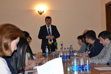 Mingəçevir Dövlət Dram Teatrının rəhbərliyi “Azdrama”da mətbuat konfransı keçirib