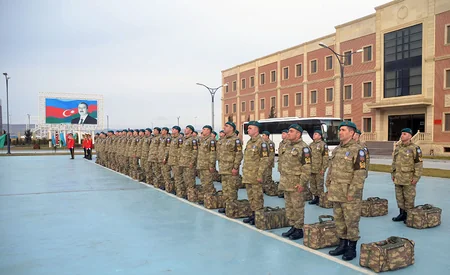 Group of Azerbaijani peacekeepers return from Afghanistan