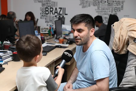 Festive atmosphere at Report News Agency on Children's Day