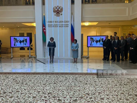 В Совете Федерации РФ открылась выставка, посвященная 100-летию Гейдара Алиева